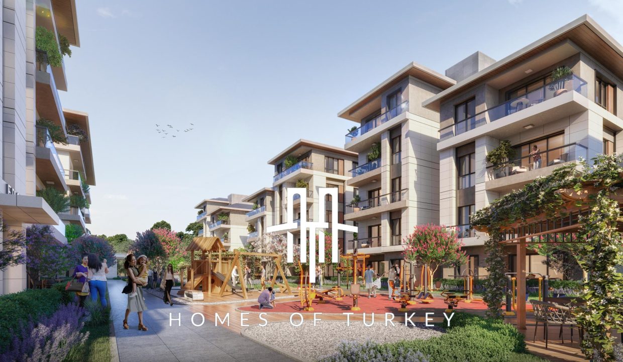 Horizontal Architectural Design Family Concept Apartments for Sale in Istanbul, Başakşehir 2