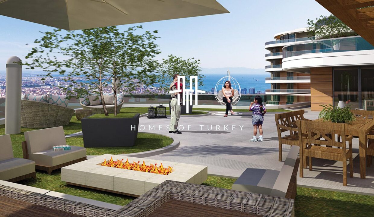 Flats for Sale in Installments with Panoramic Sea and Forest View in Pendik 4,