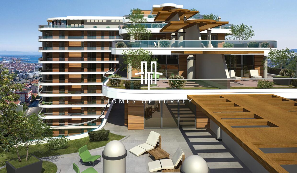 Flats for Sale in Installments with Panoramic Sea and Forest View in Pendik 6