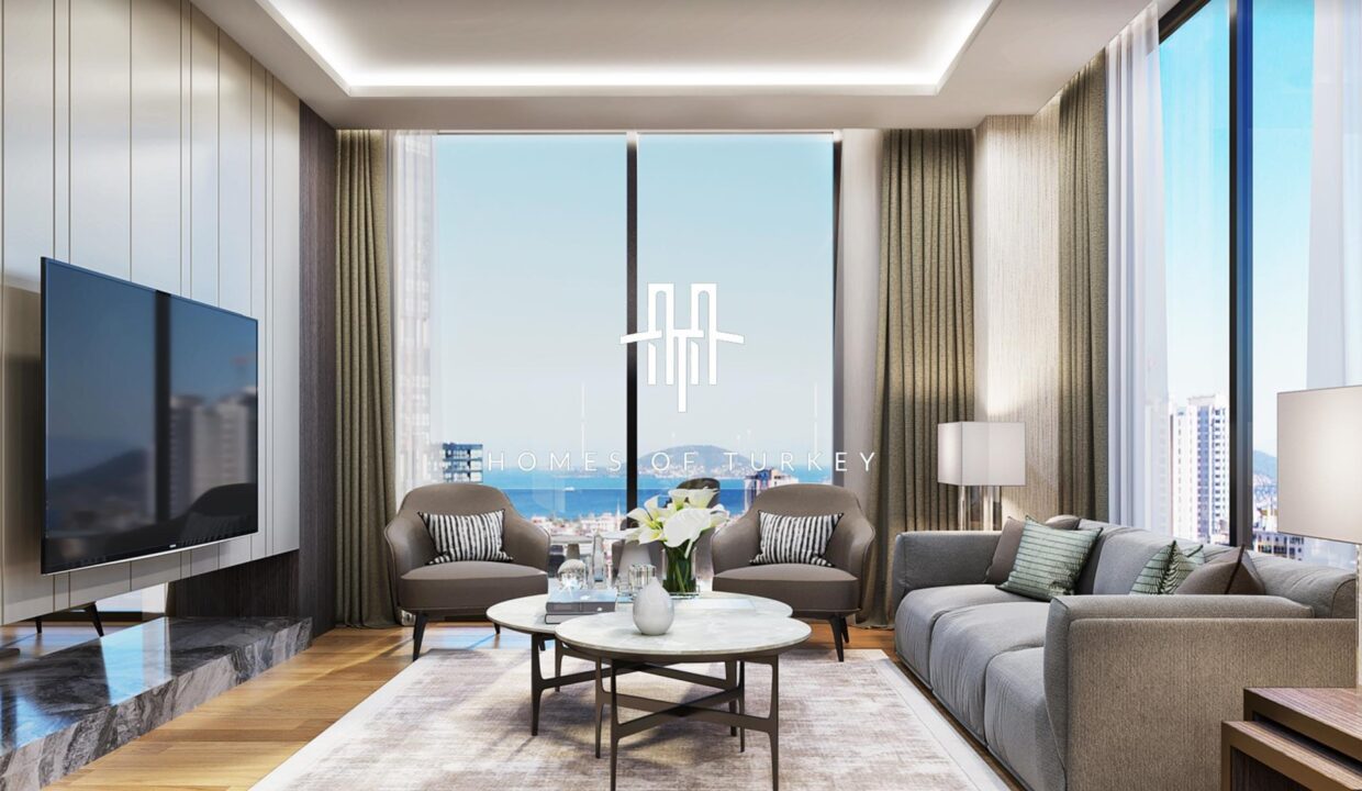 Flats with a View in Social Life and Next to the Metro Station in Maltepe 11