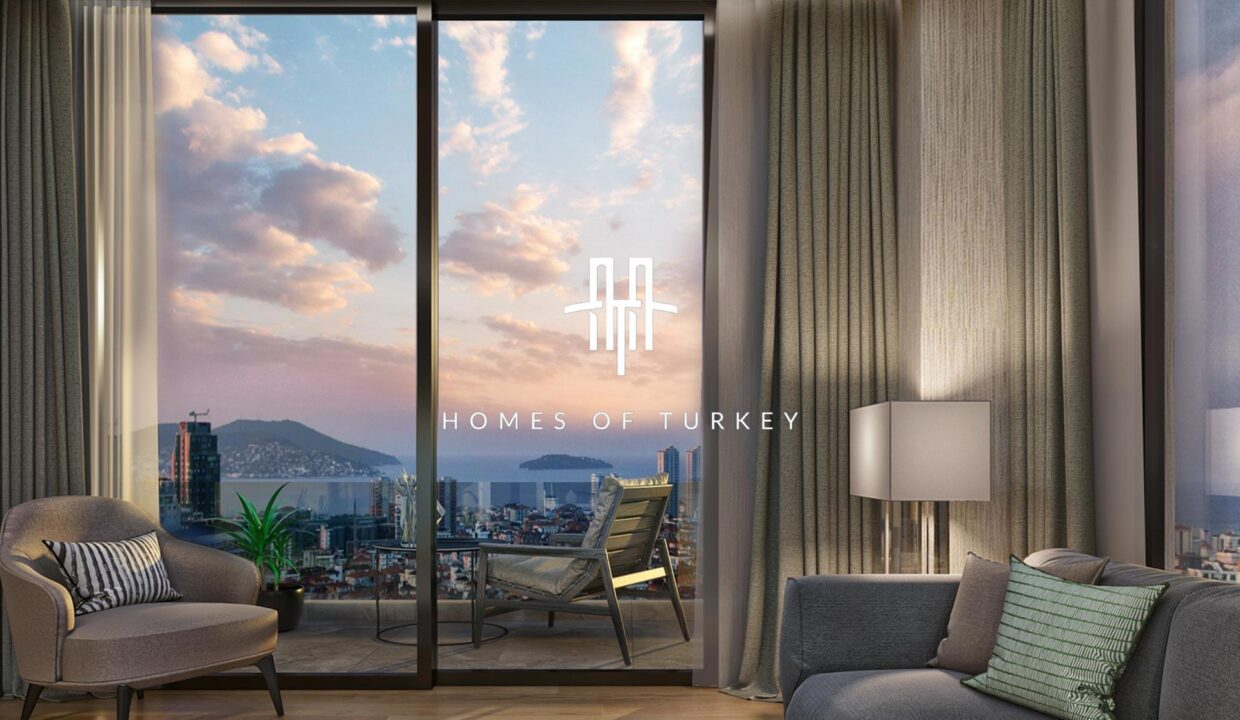 Flats with a View in Social Life and Next to the Metro Station in Maltepe 13