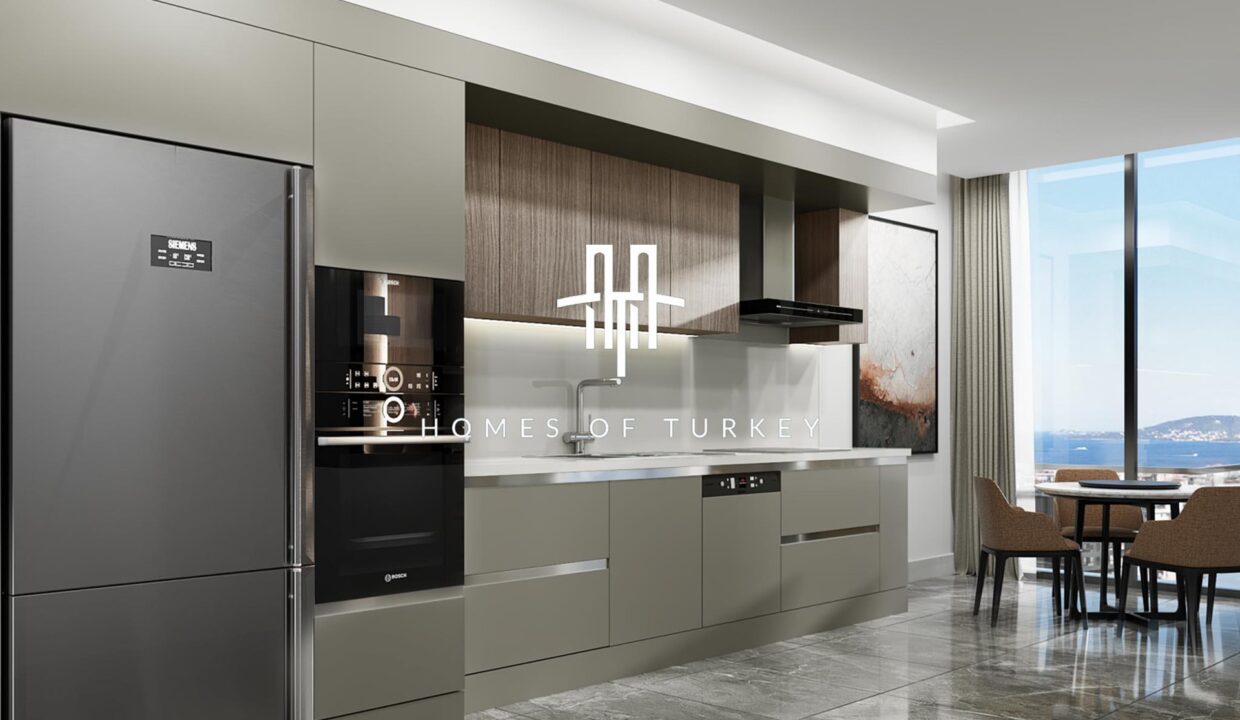 Flats with a View in Social Life and Next to the Metro Station in Maltepe 15