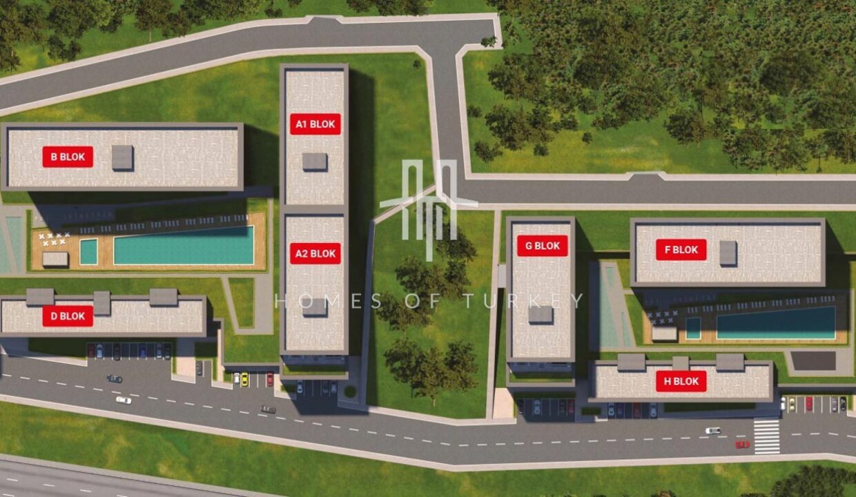 Flats with a View in Social Life and Next to the Metro Station in Maltepe 21