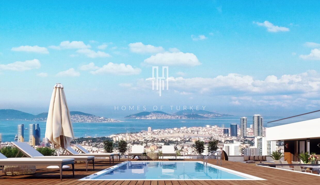 Installment Apartments with Sea and Island Views in a Great Location in Pendik 1