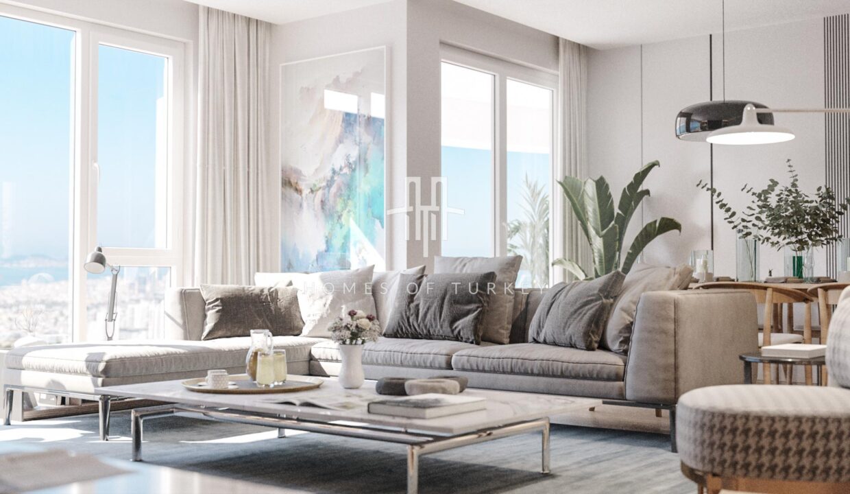 Installment Apartments with Sea and Island Views in a Great Location in Pendik 14