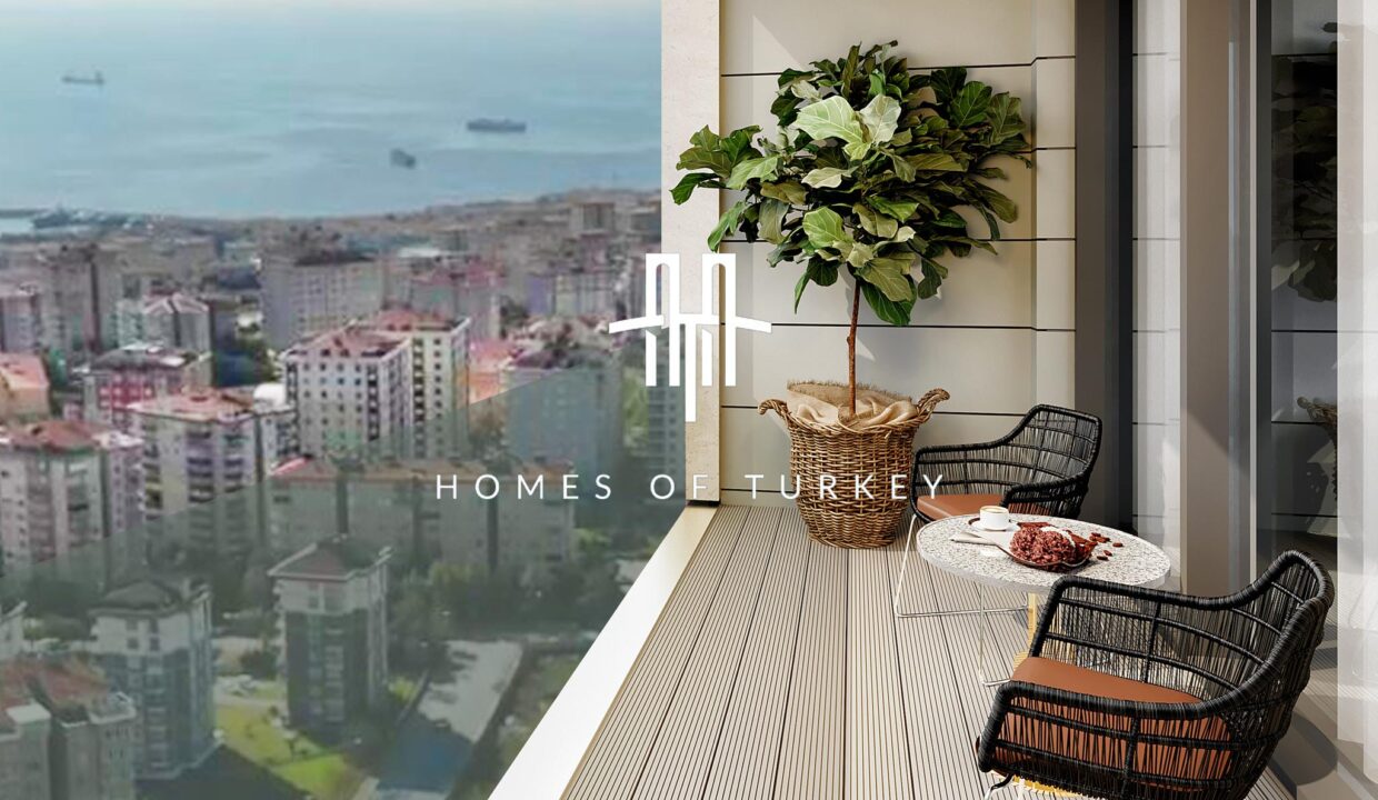 Modern Apartments for Sale in a Secure Complex with Sea View Neighboring the Marina in Beylikdüzü 1