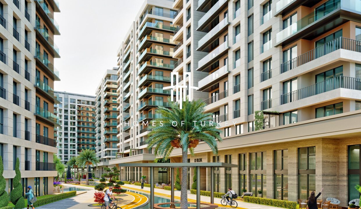 Modern Apartments for Sale in a Secure Complex with Sea View Neighboring the Marina in Beylikdüzü 12