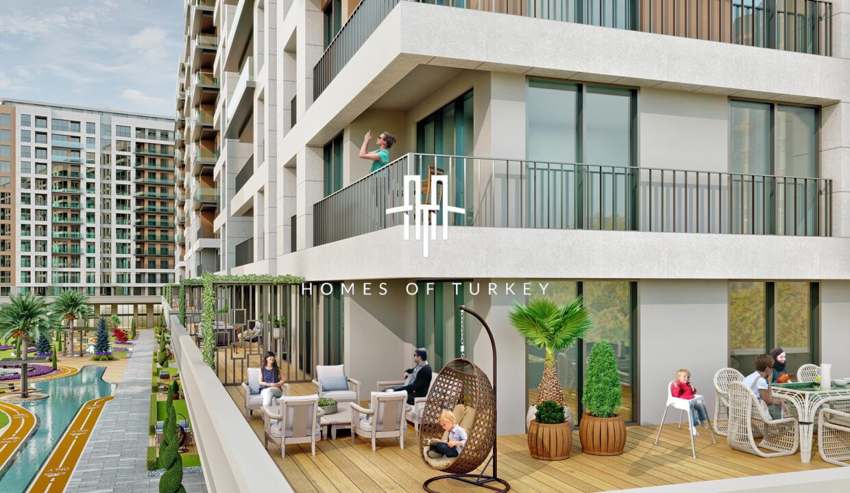 Modern Apartments for Sale in a Secure Complex with Sea View Neighboring the Marina in Beylikdüzü 13