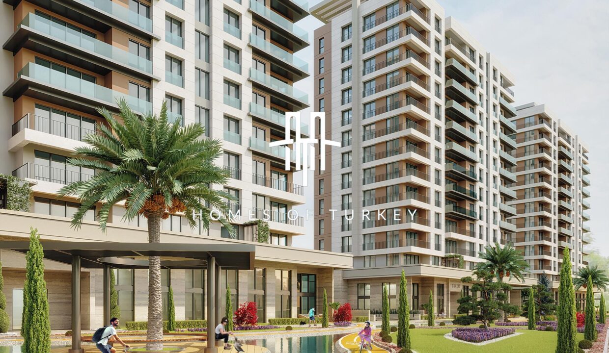 Modern Apartments for Sale in a Secure Complex with Sea View Neighboring the Marina in Beylikdüzü 14
