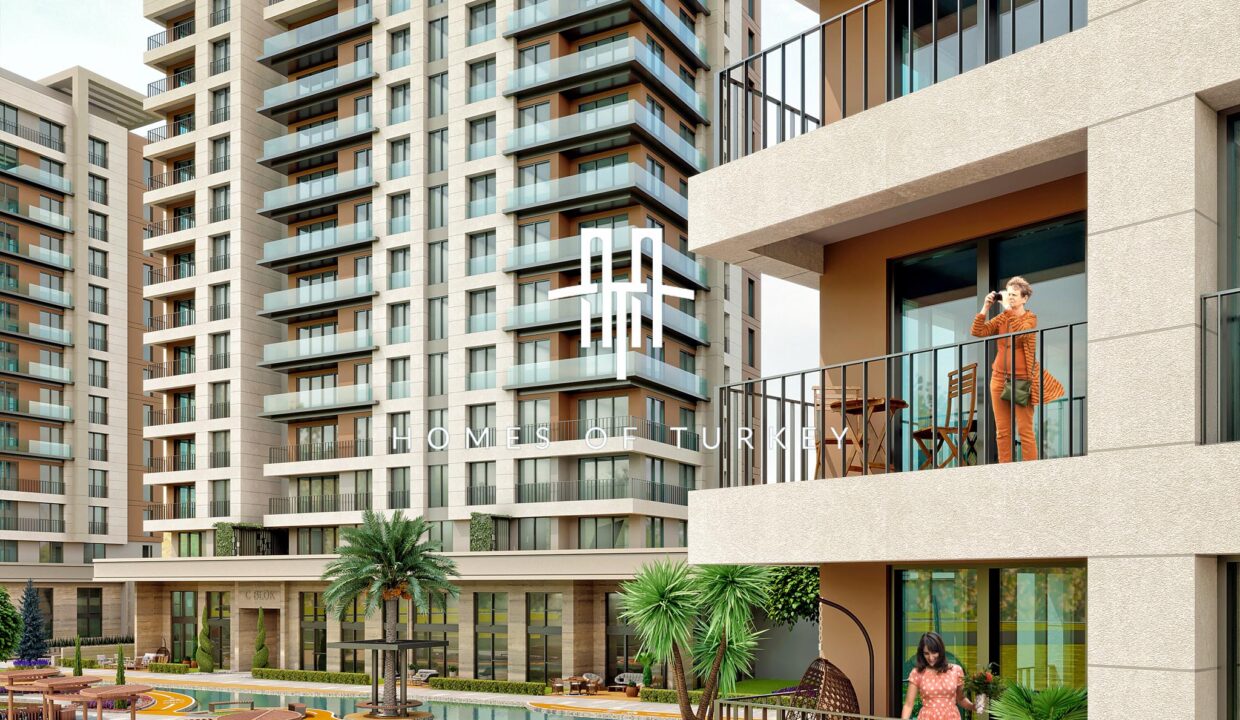 Modern Apartments for Sale in a Secure Complex with Sea View Neighboring the Marina in Beylikdüzü 15