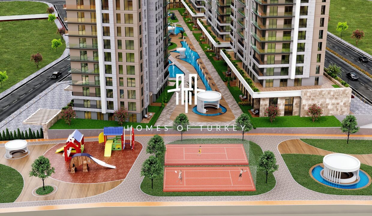 Modern Apartments for Sale in a Secure Complex with Sea View Neighboring the Marina in Beylikdüzü 7