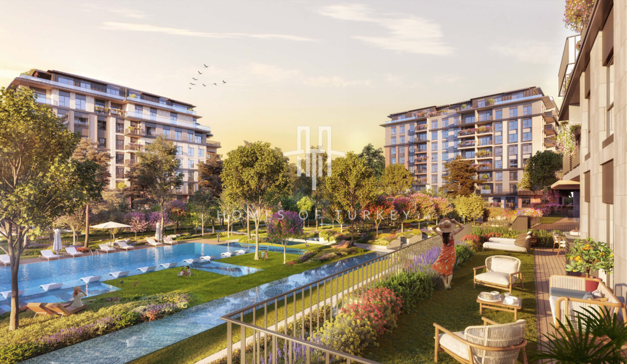 Modern Apartments in a Luxury Complex with Private Swimming Pool, Nestled with Nature in Sarıyer 1,