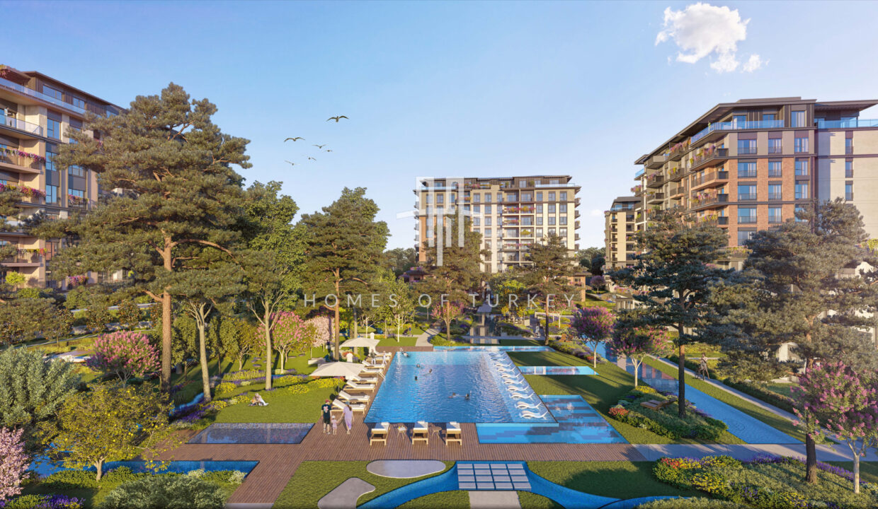 Modern Apartments in a Luxury Complex with Private Swimming Pool, Nestled with Nature in Sarıyer 3
