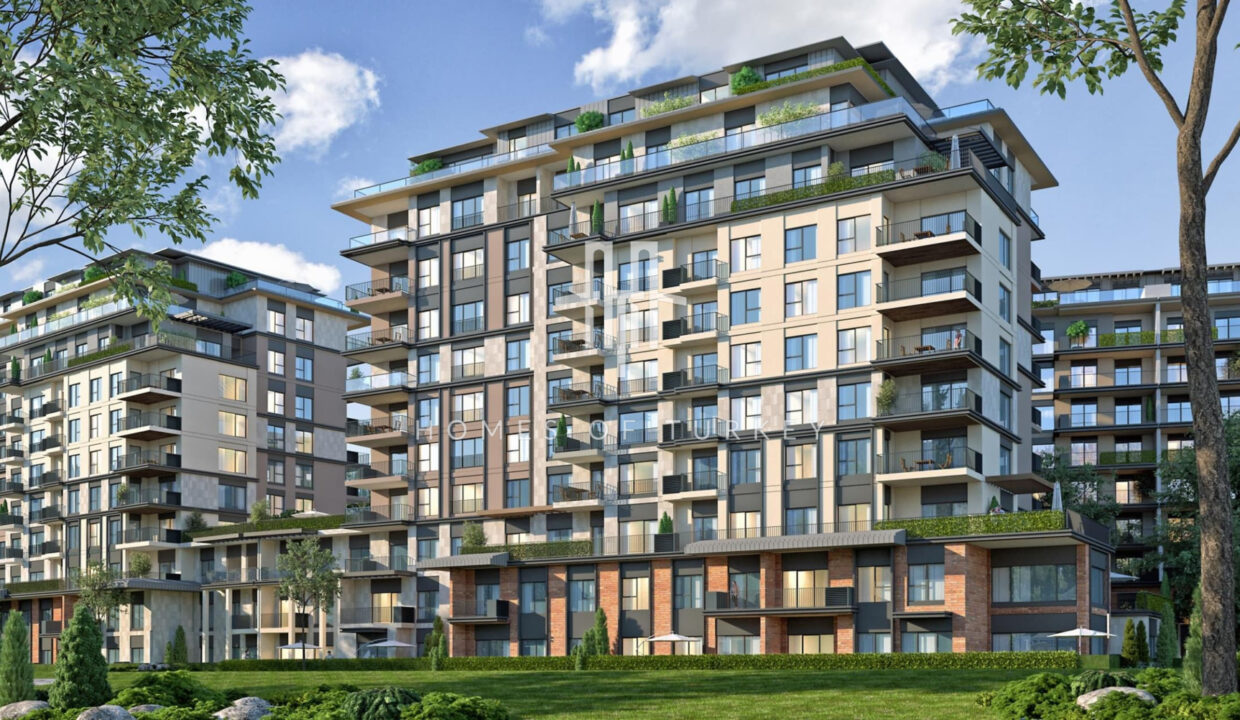 Modern Apartments in a Luxury Complex with Private Swimming Pool, Nestled with Nature in Sarıyer 5
