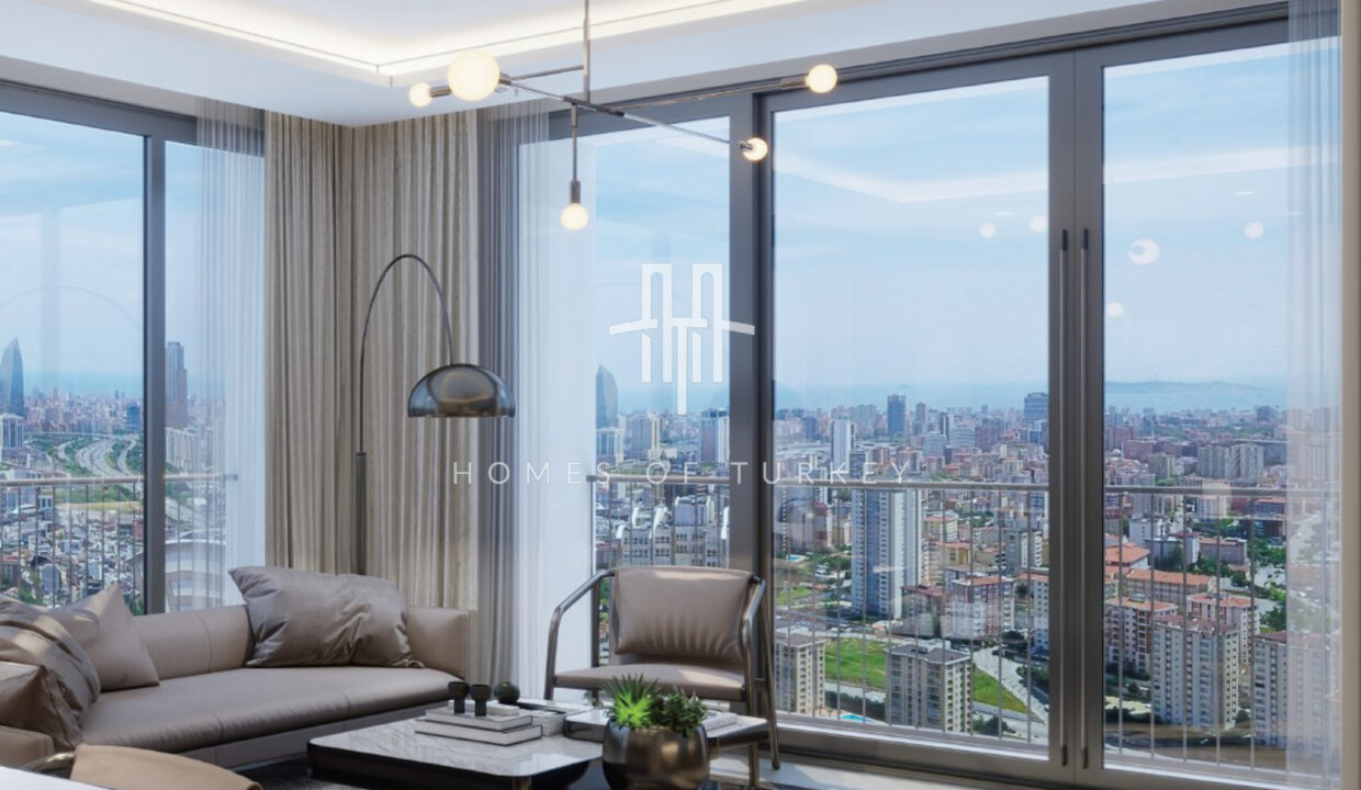 Sea View Apartments in a State Guaranteed Luxury Project in Ataşehir 11