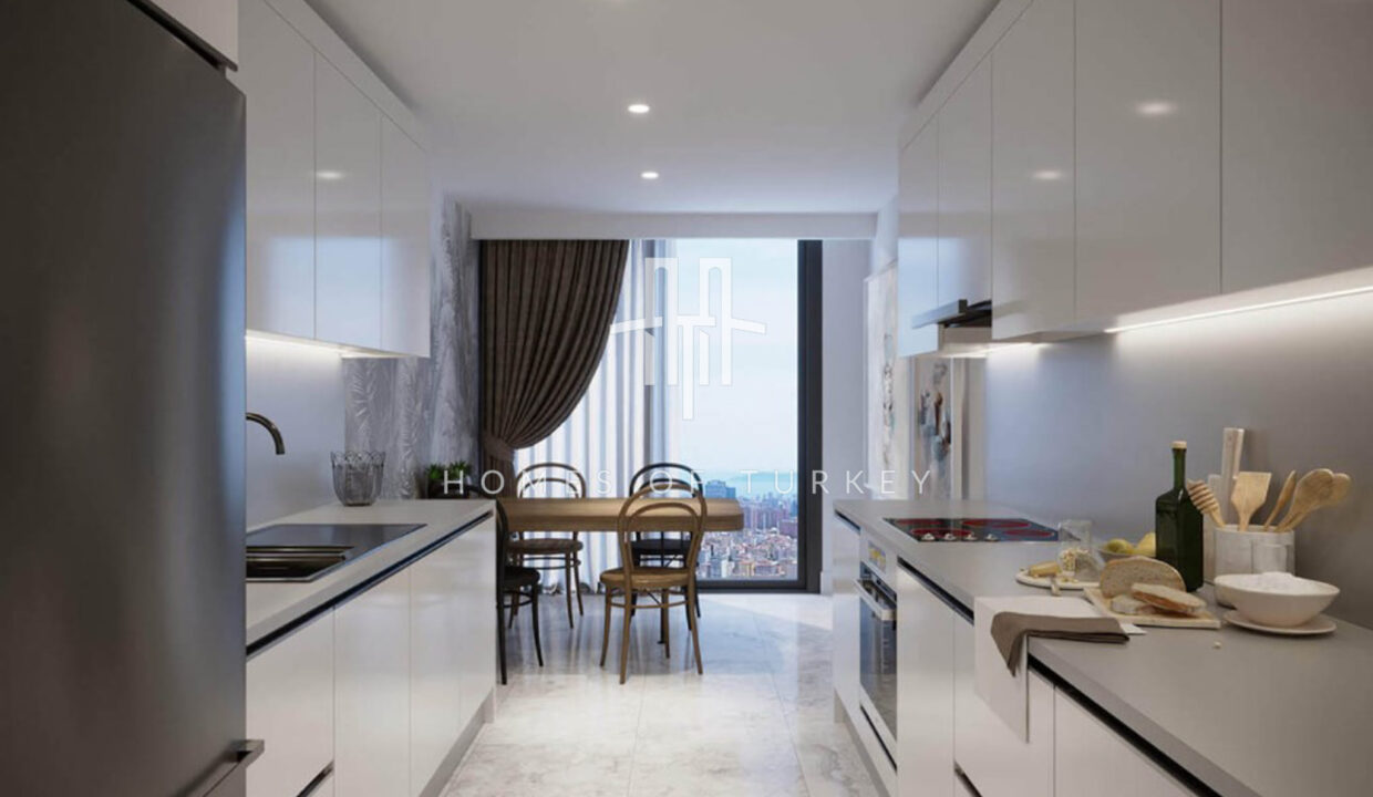 Sea View Apartments in a State Guaranteed Luxury Project in Ataşehir 12