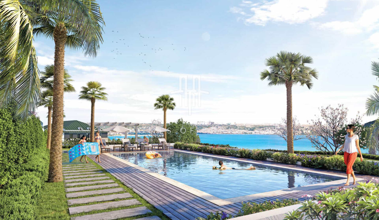 Sea View and Apartments with a Garden in a Luxury Complex by the Beach in Büyükcekmece 7