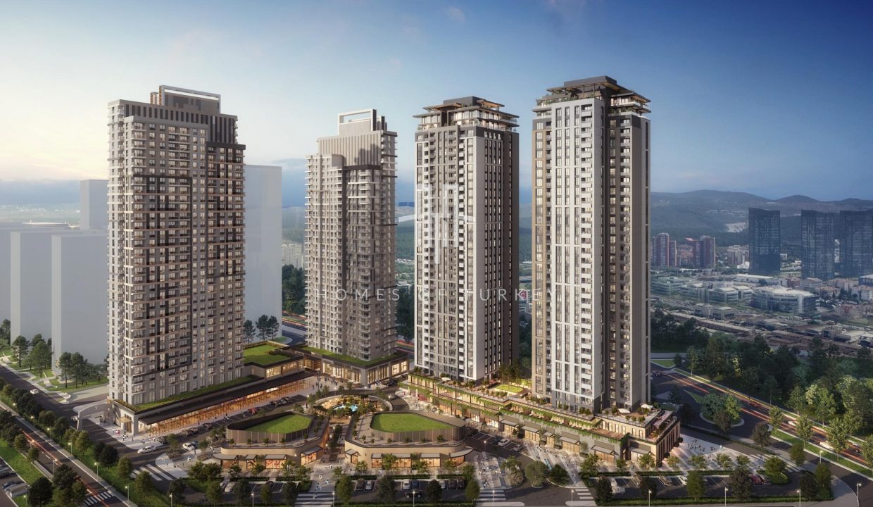 Modern Flats for Sale in Installments in a Complex with Green Areas in Ümraniye 1