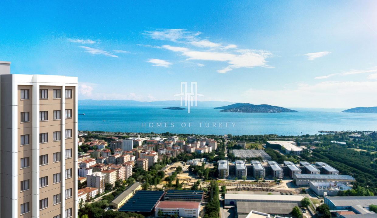 Sea View Apartments in a Complex with Rich Facilities in Kartal 1