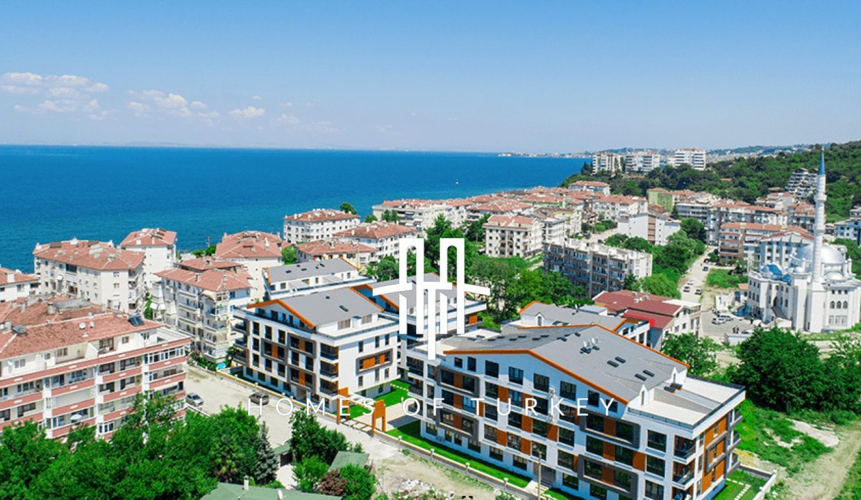 Apartments for Sale in a Complex with Sea and Forest Views in Yalova 1