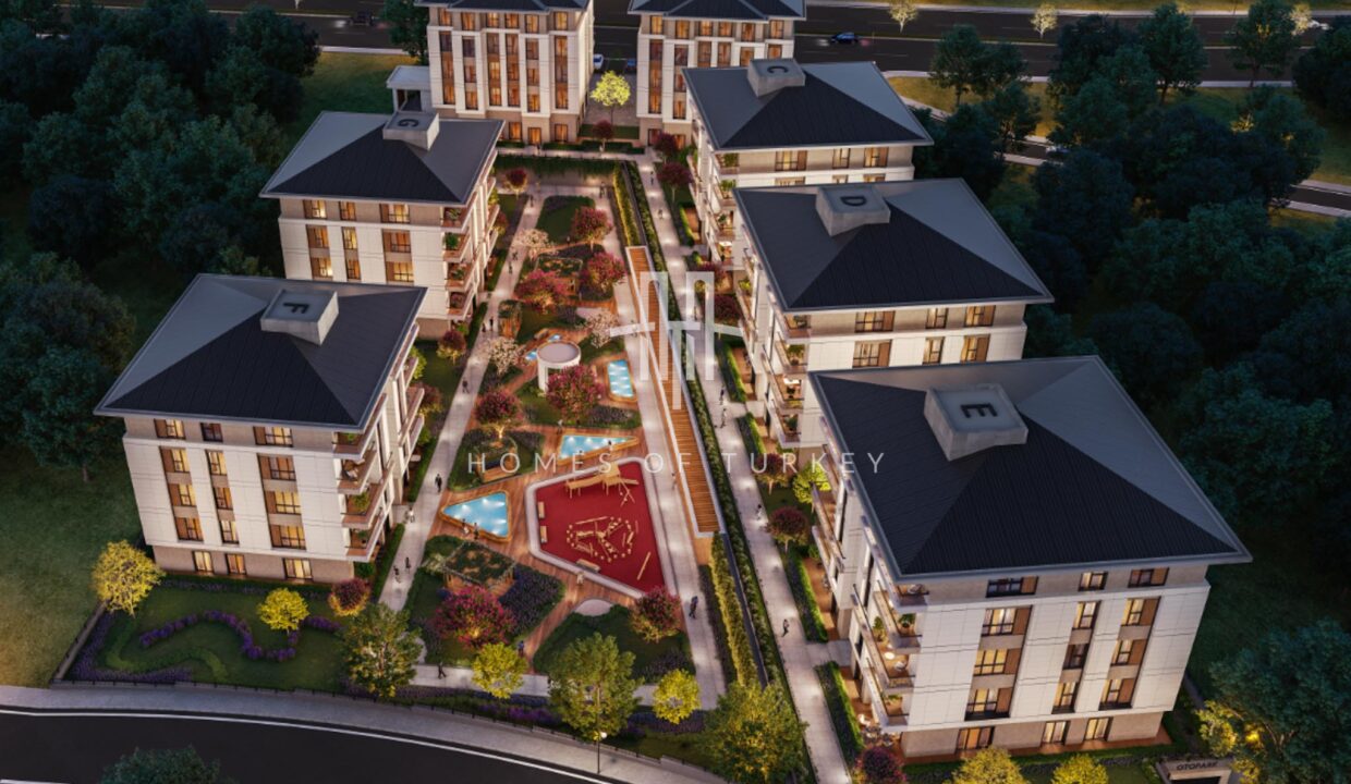 Apartments for Sale with Forest View and Close to the Metro Station in Başakşehir, Istanbul 1