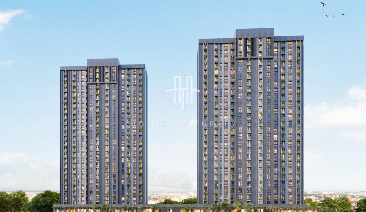 Flats for Sale in Installments Near Bagdat Street and Metro Station in Kadikoy 1
