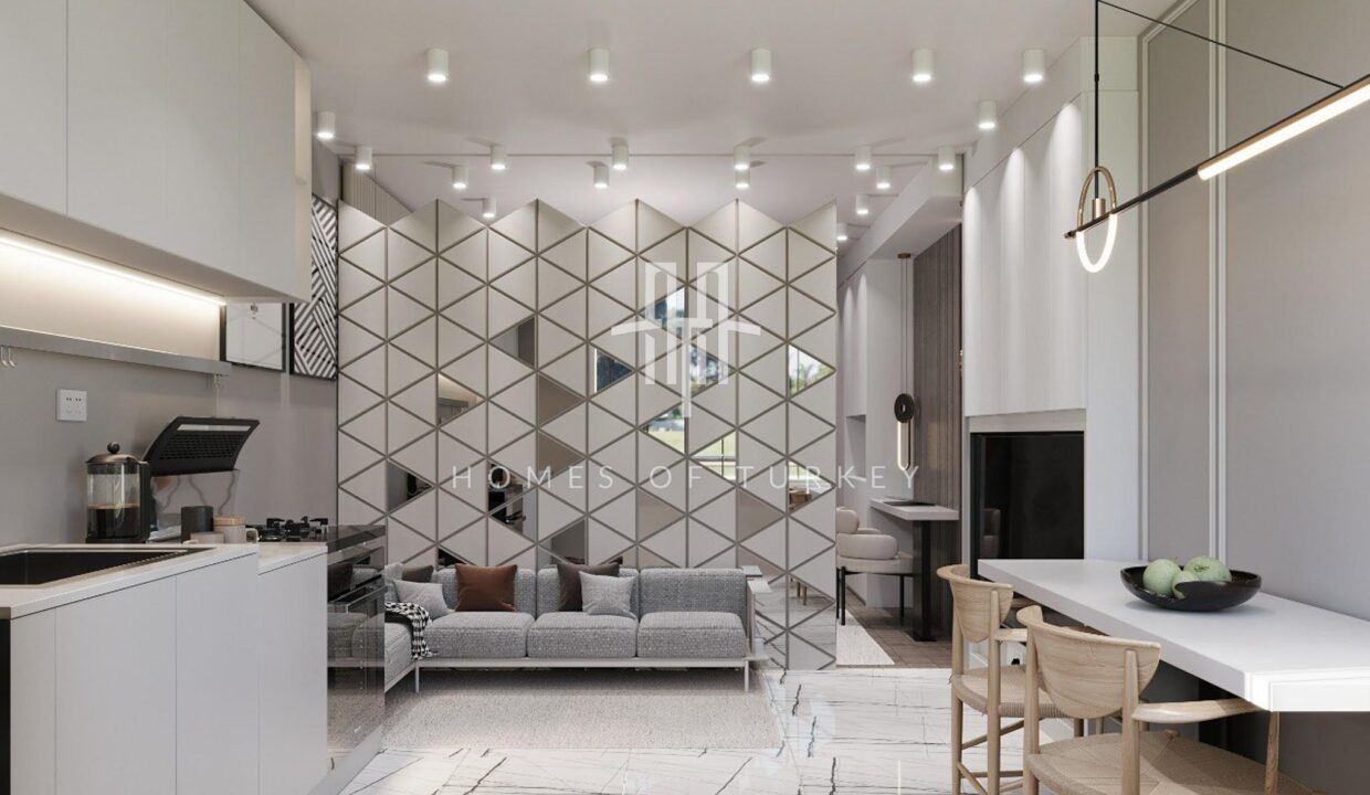 Flats for Sale in Installments in a Complex with a Pool within Walking Distance to the Sea in Mersin 12