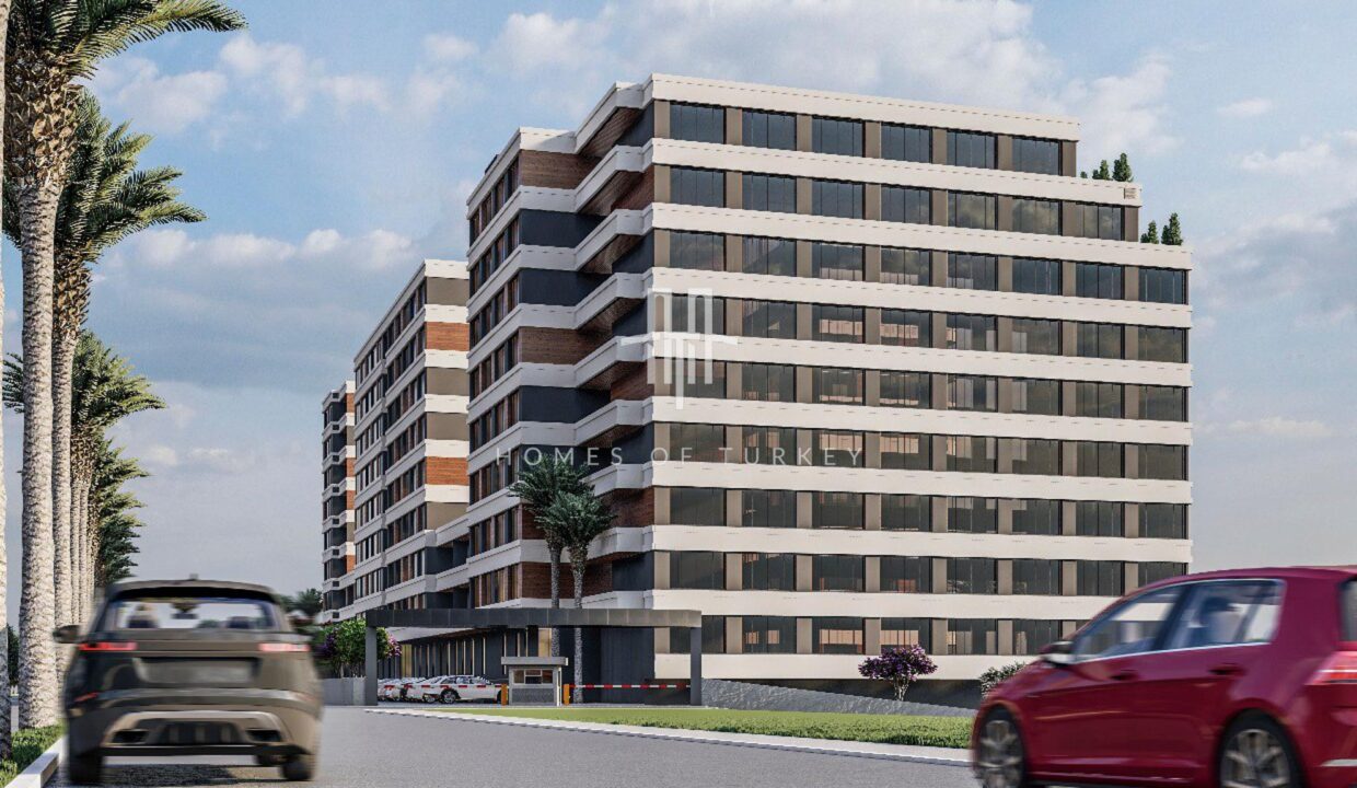 Flats for Sale in Installments in a Complex with a Pool within Walking Distance to the Sea in Mersin 4