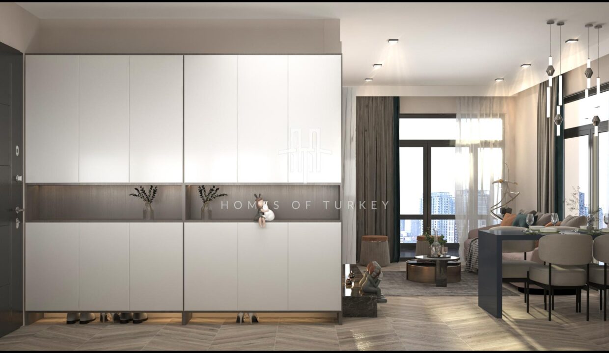 Modern Flats for Sale in a Complex with Pool and Security in Mersin 11