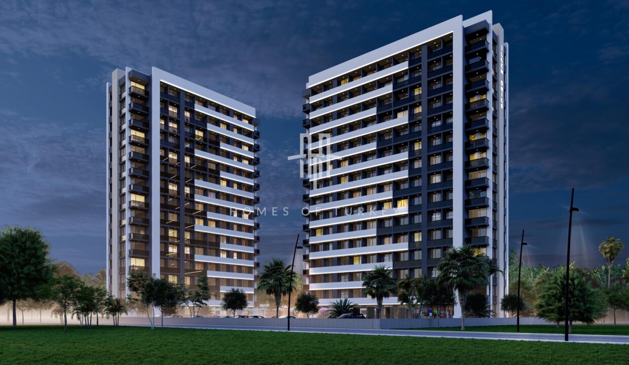 Modern Flats for Sale in a Complex with Pool and Security in Mersin 3