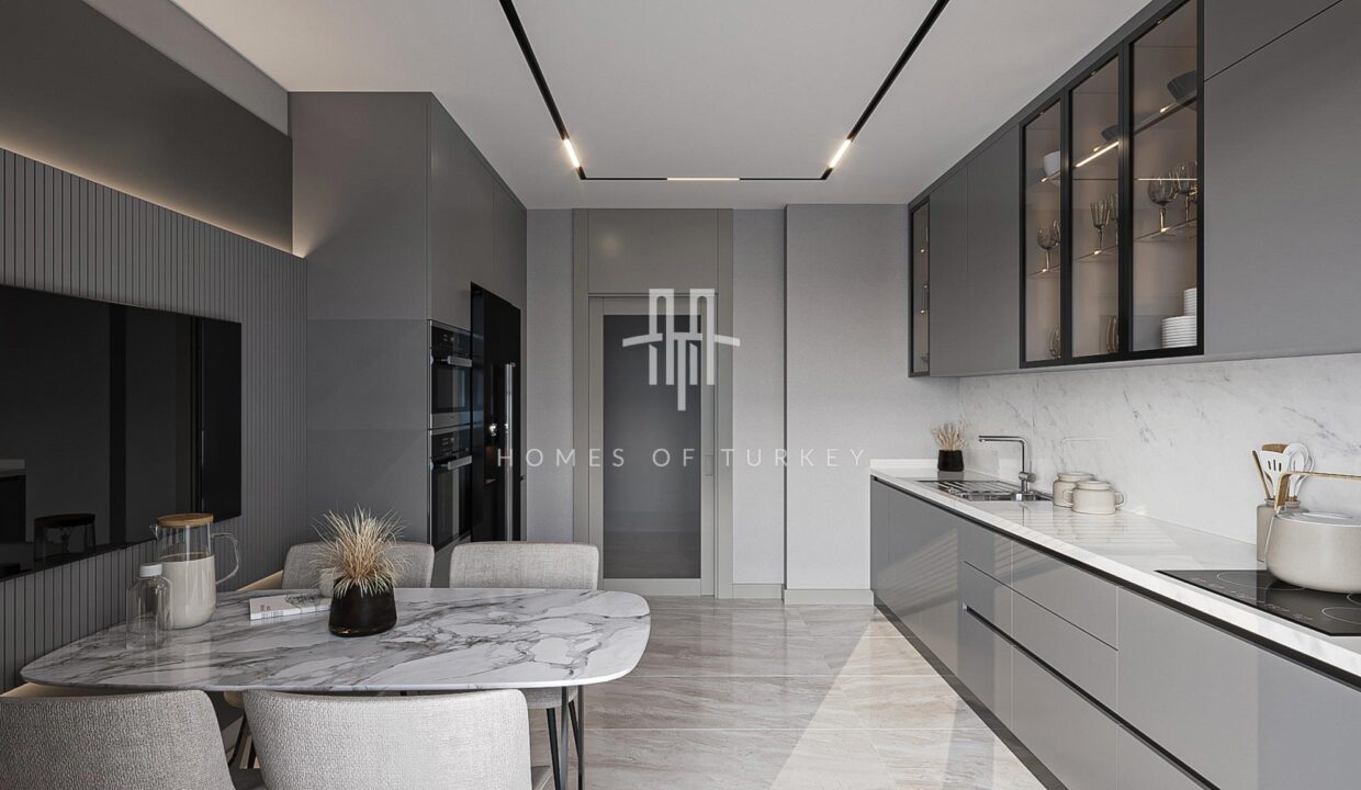 Comfortable Apartments for Sale in a Complex with Indoor Swimming Pool in Başakşehir, Istanbul 12