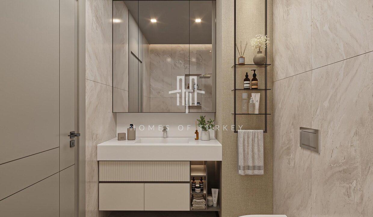 Comfortable Apartments for Sale in a Complex with Indoor Swimming Pool in Başakşehir, Istanbul 16