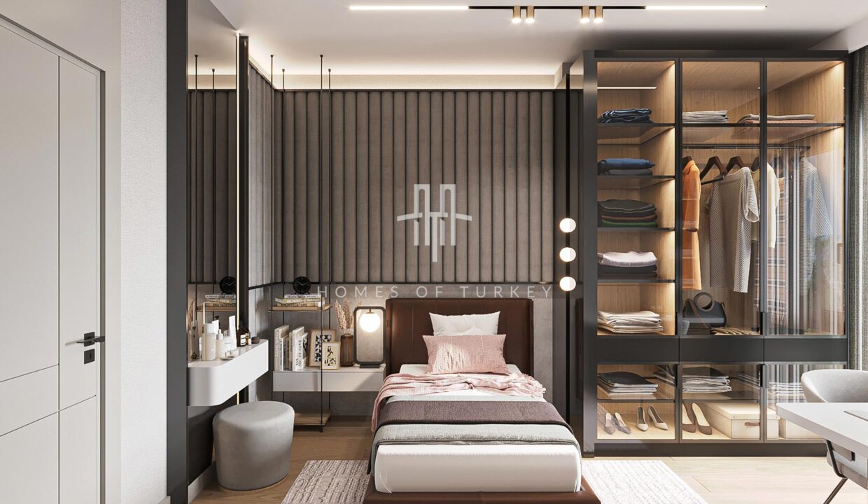 Comfortable Apartments for Sale in a Complex with Indoor Swimming Pool in Başakşehir, Istanbul 17,