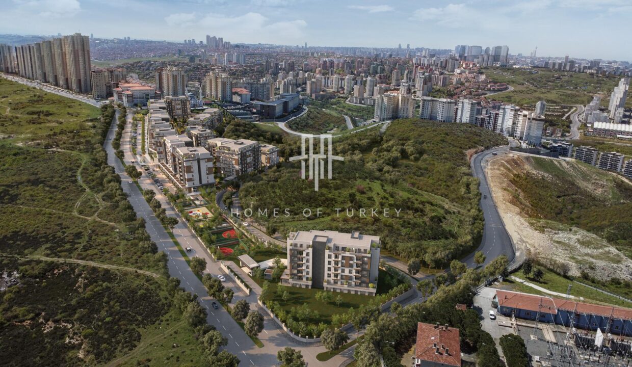 Comfortable Apartments for Sale in a Complex with Indoor Swimming Pool in Başakşehir, Istanbul 21