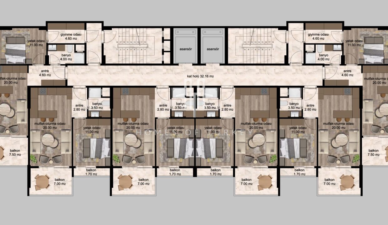 Affordable and Installment Apartments in a Resort in Mersin 12