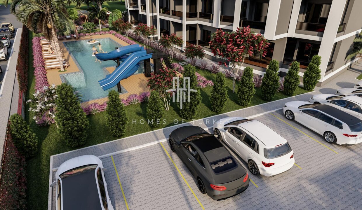 Installment Flats for Sale in a Complex at a Distance of 800 meters from the Sea in Mersin 14