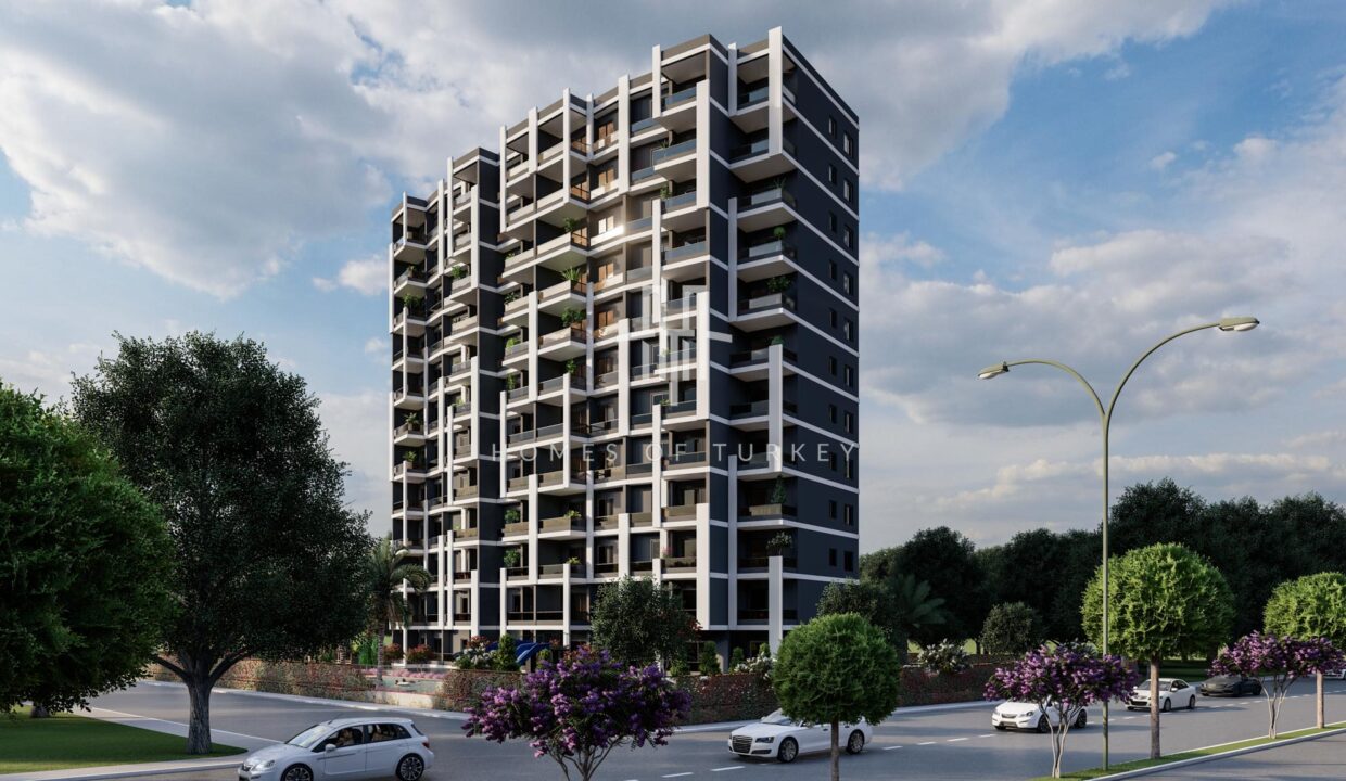 Installment Flats for Sale in a Complex at a Distance of 800 meters from the Sea in Mersin 6