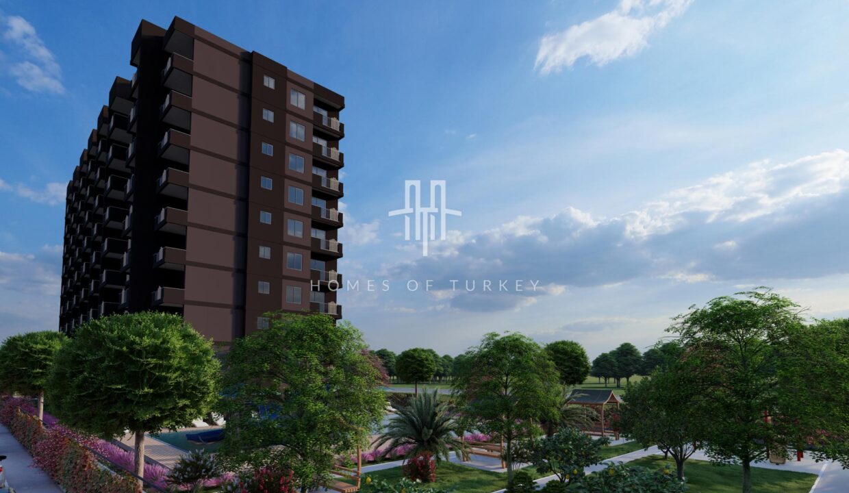 Investment Flats for Sale in Installments in a Complex with Parking Lot in Mersin 2,