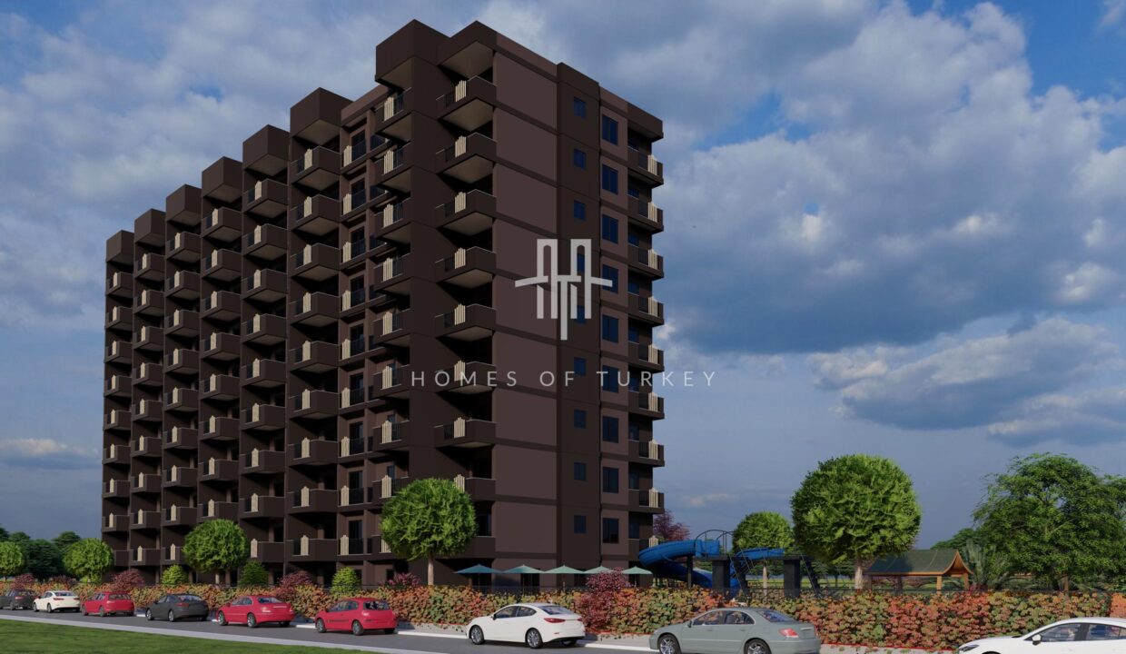 Investment Flats for Sale in Installments in a Complex with Parking Lot in Mersin 3