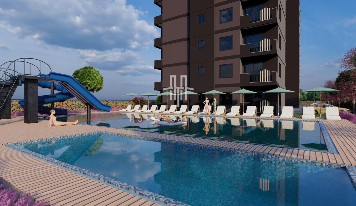 Investment Flats for Sale in Installments in a Complex with Parking Lot in Mersin 7