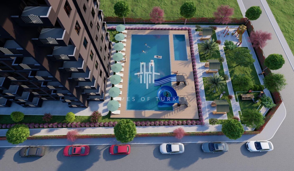 Investment Flats for Sale in Installments in a Complex with Parking Lot in Mersin 8