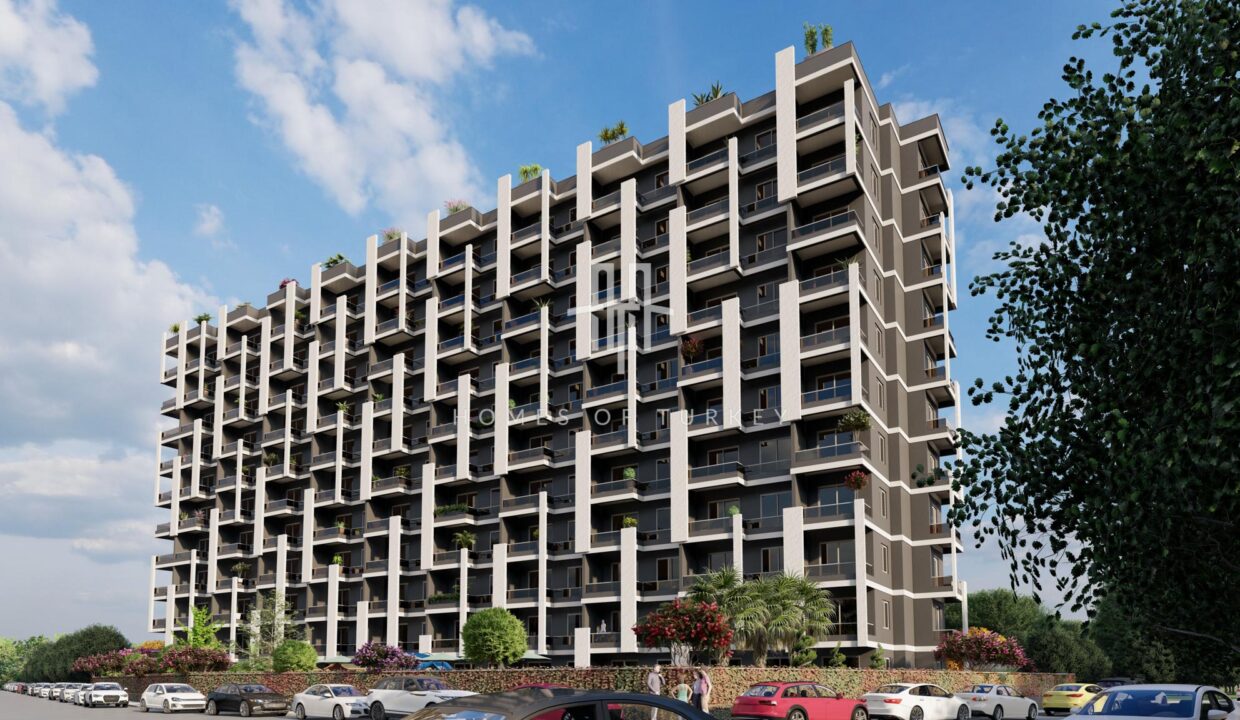 Investment Flats with Balcony within Walking Distance to the Sea in Mersin 2