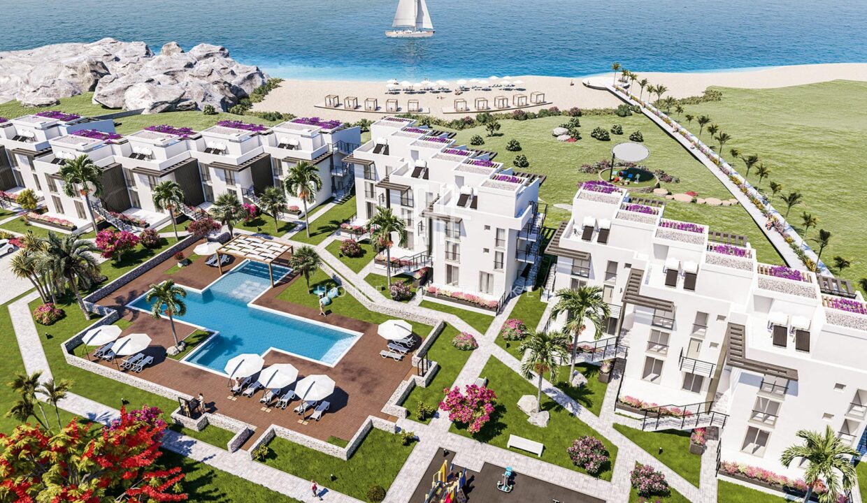 Luxury Apartments for Sale in Installments in a Complex with Private Beach by the Sea in Cyprus 1
