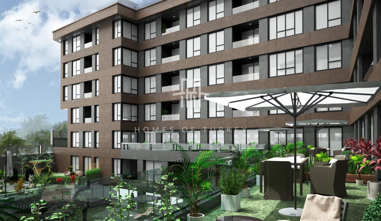 Ready for Residence Flats for Sale in Installments with Forest Views within a Site in Eyüpsultan 12