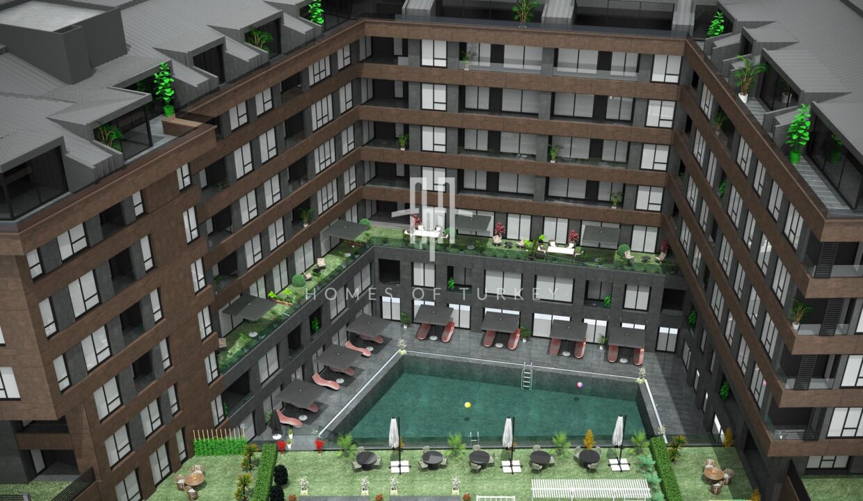 Ready for Residence Flats for Sale in Installments with Forest Views within a Site in Eyüpsultan 13