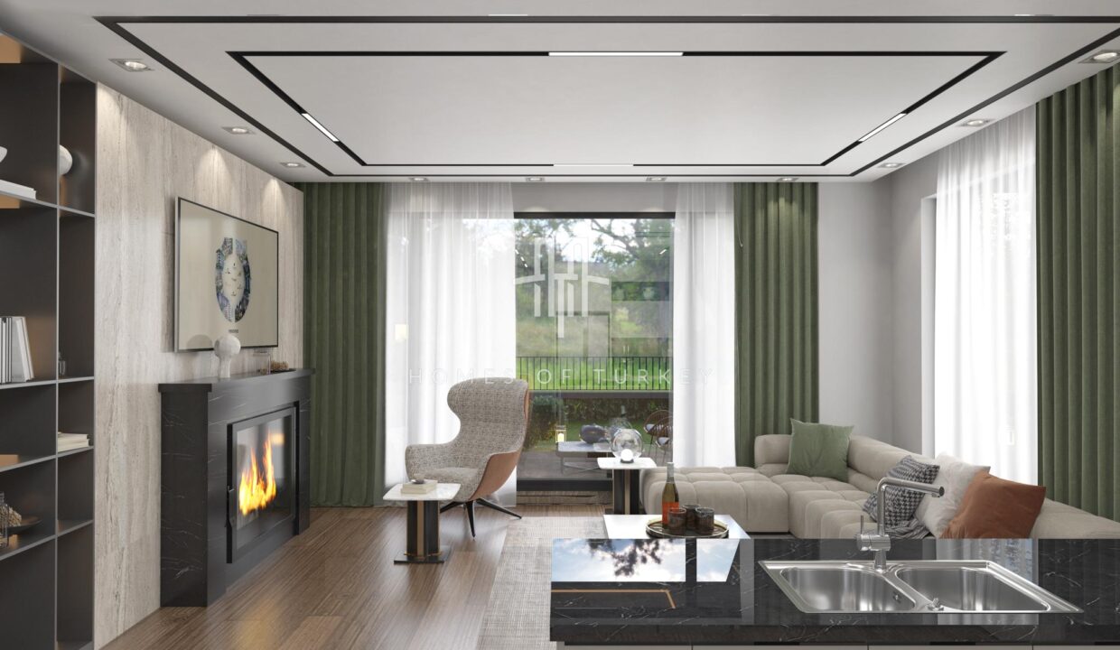 Villas with Private Gardens for Sale in Installments in Nature in Sapanca, Sakarya 11