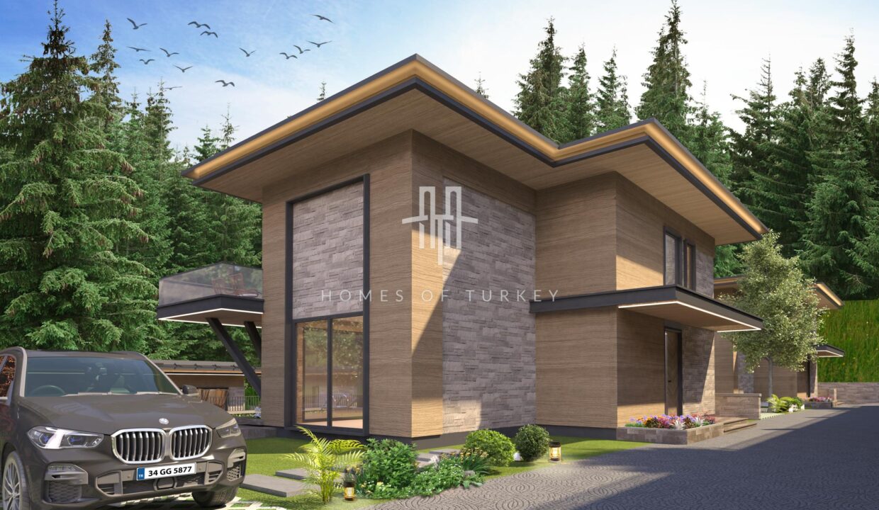 Villas with Private Gardens for Sale in Installments in Nature in Sapanca, Sakarya 6