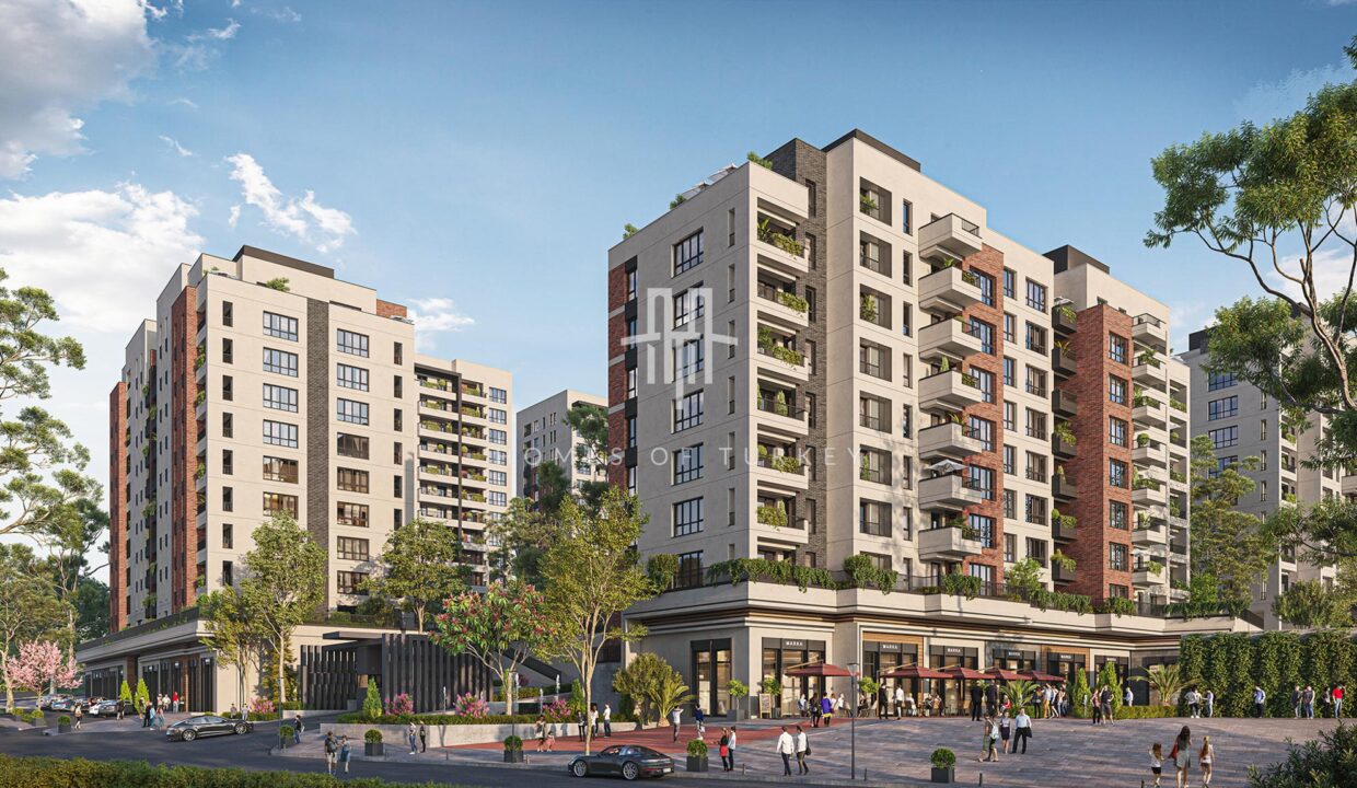 Modern Flats for Sale Next to the Metro Station in the Branded Housing Project in Bağcılar 1