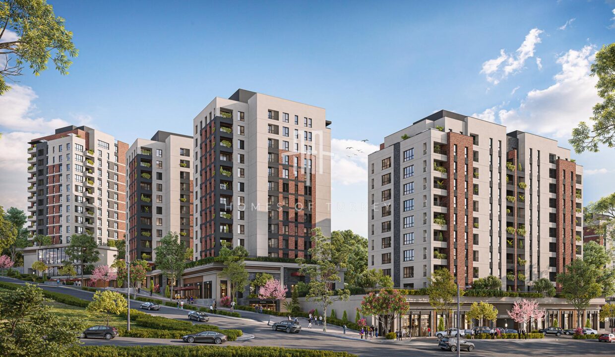 Modern Flats for Sale Next to the Metro Station in the Branded Housing Project in Bağcılar 2