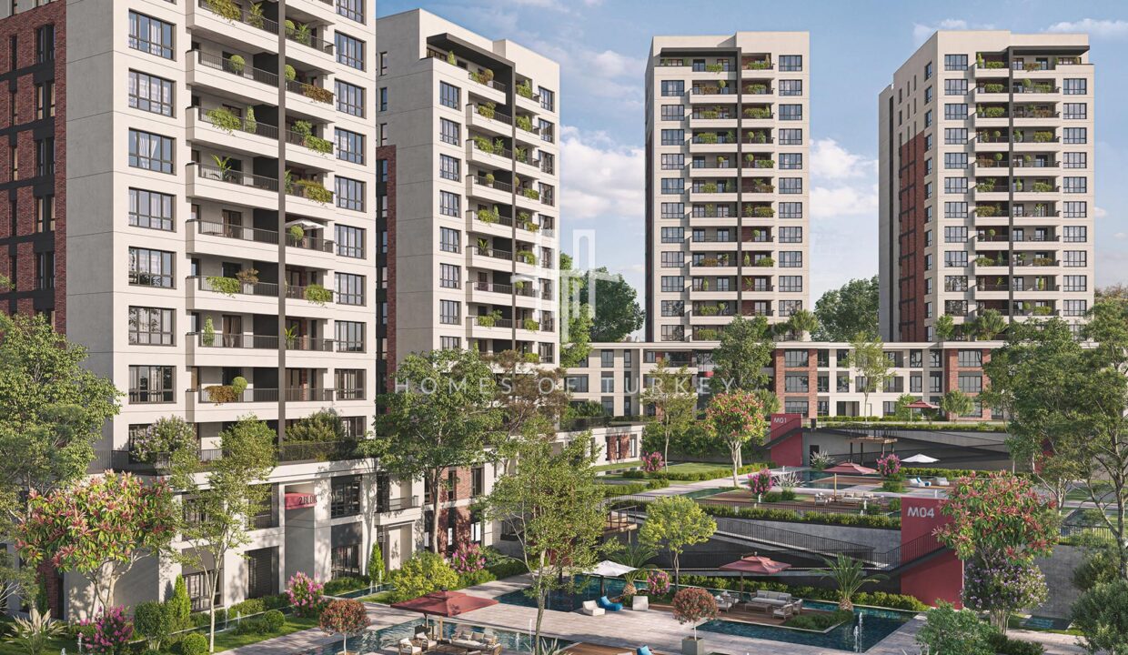 Modern Flats for Sale Next to the Metro Station in the Branded Housing Project in Bağcılar 4